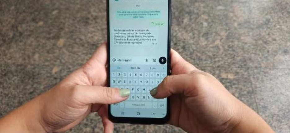 Cartes de transporte de Fortaleza e Regio Metropolitana agora podem ser recarregados via Whatsapp