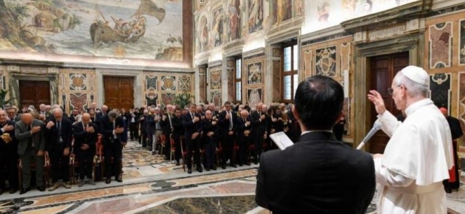 A audincia do Papa Leo XIV aos membros da Conselho Nacional Anti-Usura (Vatican Media)