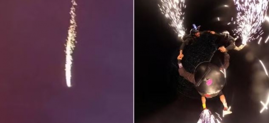 Meteoro em Fortaleza? Cantor Waldonys faz salto noturno com luzes e confunde moradores; veja v�deo